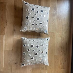 John Robshaw 26x26 Sheesha Silk Mirror Pillow - Set of 2